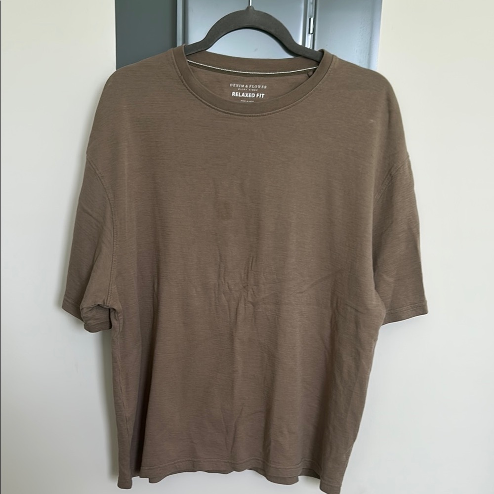 Denim & Flower Brown Short Sleeve Tee